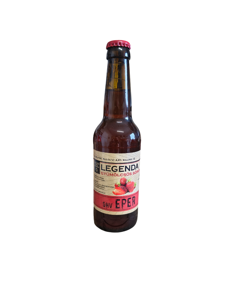 Pšeničné pivo s jahodami